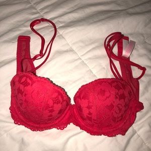 Victoria Secret Red Lace push-up bra